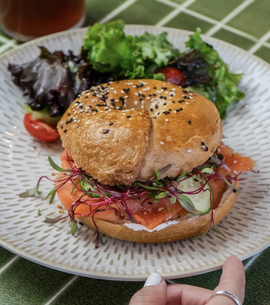 Bagel de salmón